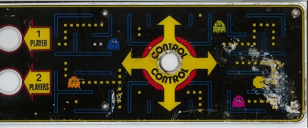 Zaccaria Puck Man control panel overlay, right
